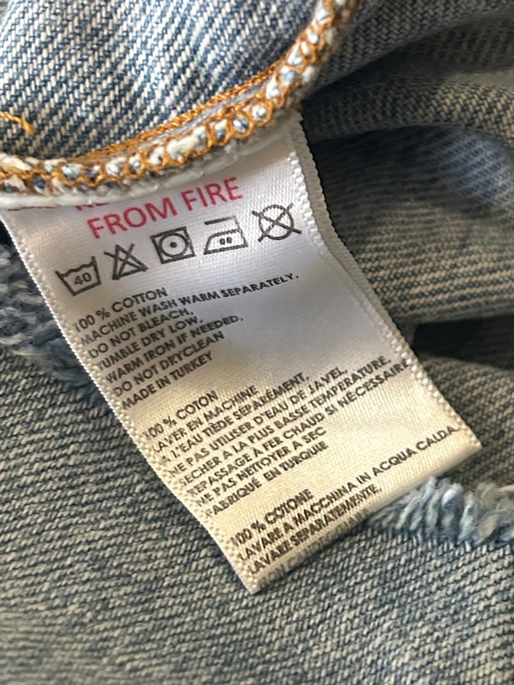 BDG Urban Outfitters Light Wash Denim Mini Skirt - Light Blue size M 28” waist - Picture 4 of 7
